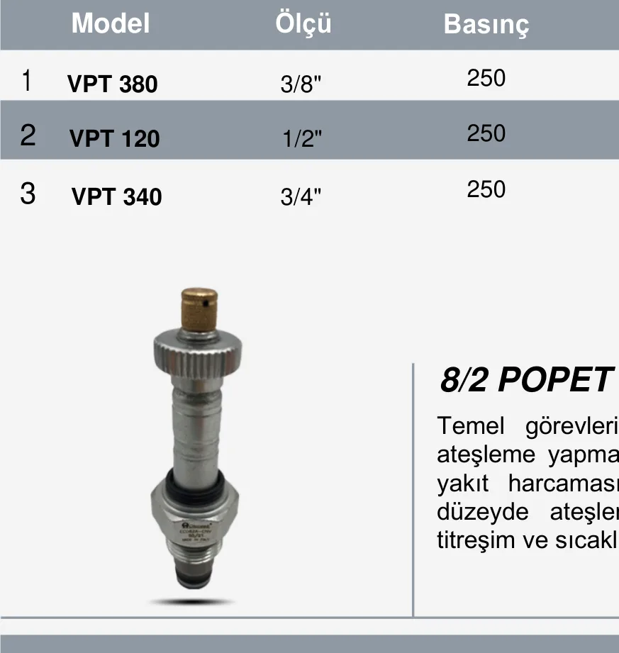 VPT 3 Yollu Hız Ayar
